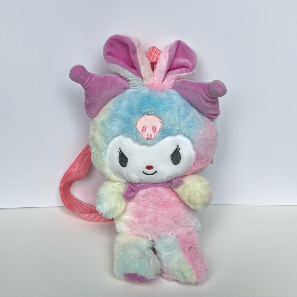 🆕Kuromi plush toy backpack - pastel color
